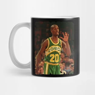 Gary Payton - Vintage Design Of Basketball Mug